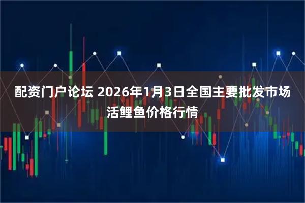 配资门户论坛 2026年1月3日全国主要批发市场活鲤鱼价格行情